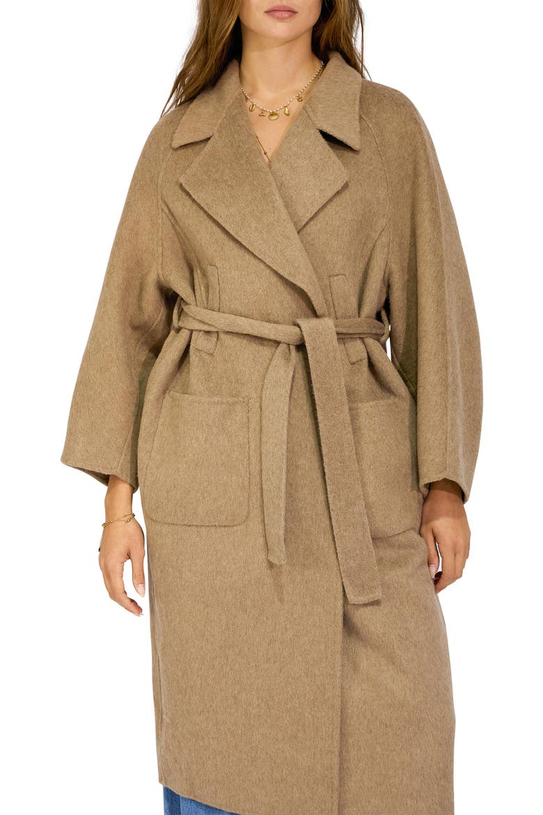 Big Girl Wool Blend Coat, Alternate, color, OAT