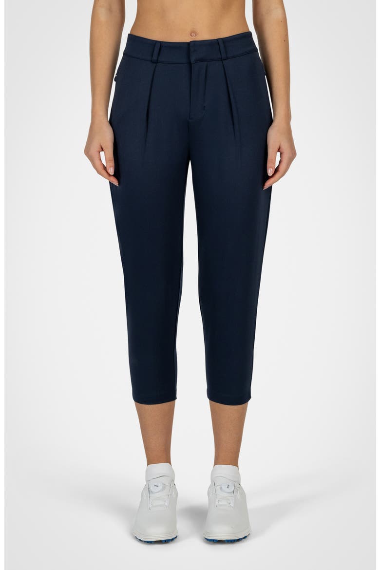 Courseluxe Performance Cropped Pants, Main, color, NAVY