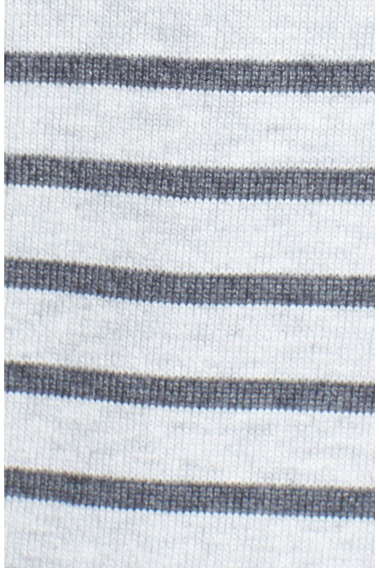 Crewneck Sweater, Alternate, color, GREY- PURPLE JEWEL STRIPE