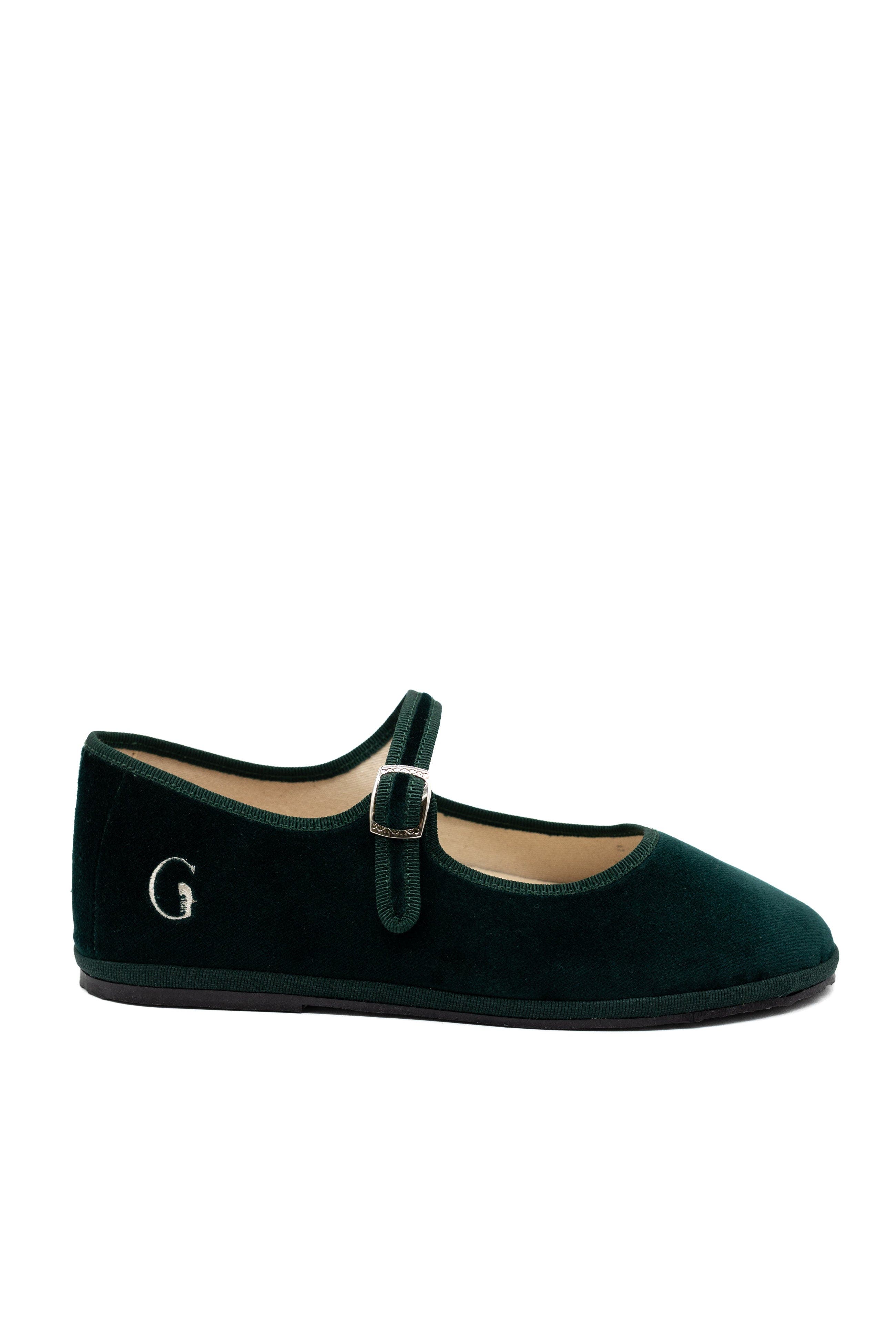 Gondolina Shoes Mary Jane Ballet Flats, Main, color, Vignole Dark Green