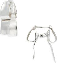 SHANA CAVE Small Bow Hoop Earrings