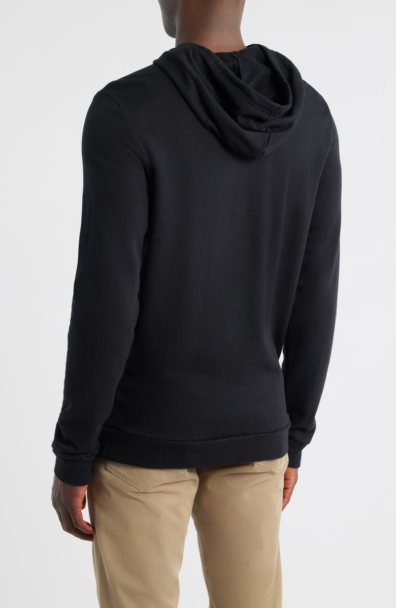 Marine Layer Cotton Blend French Terry Pullover Hoodie, Alternate, color, Black