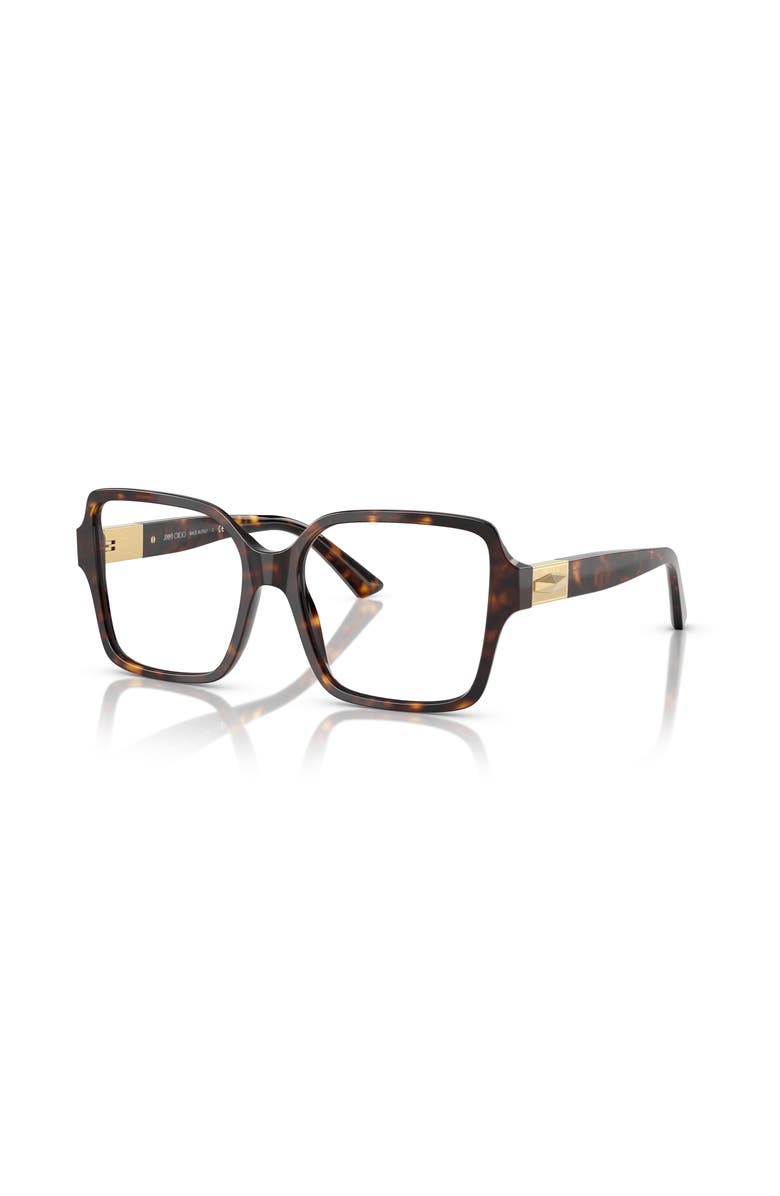 Jimmy Choo 52mm Square optical glasses, Main, color, Tortoise