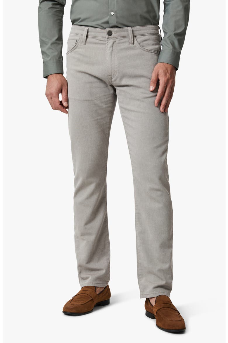 Courage Stretch Cotton Twill Straight Leg Pants, Main, color, BROWN REFINED TWILL