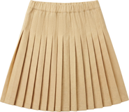 Charlotte & George Woven Pleated Skirt with Internal Elastic