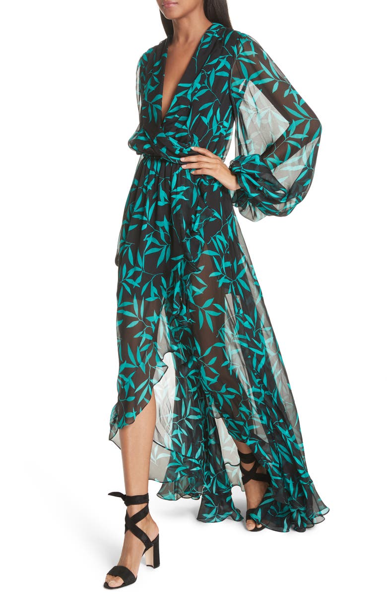 CAROLINE CONSTAS Olivia Silk Gown, Alternate, color,