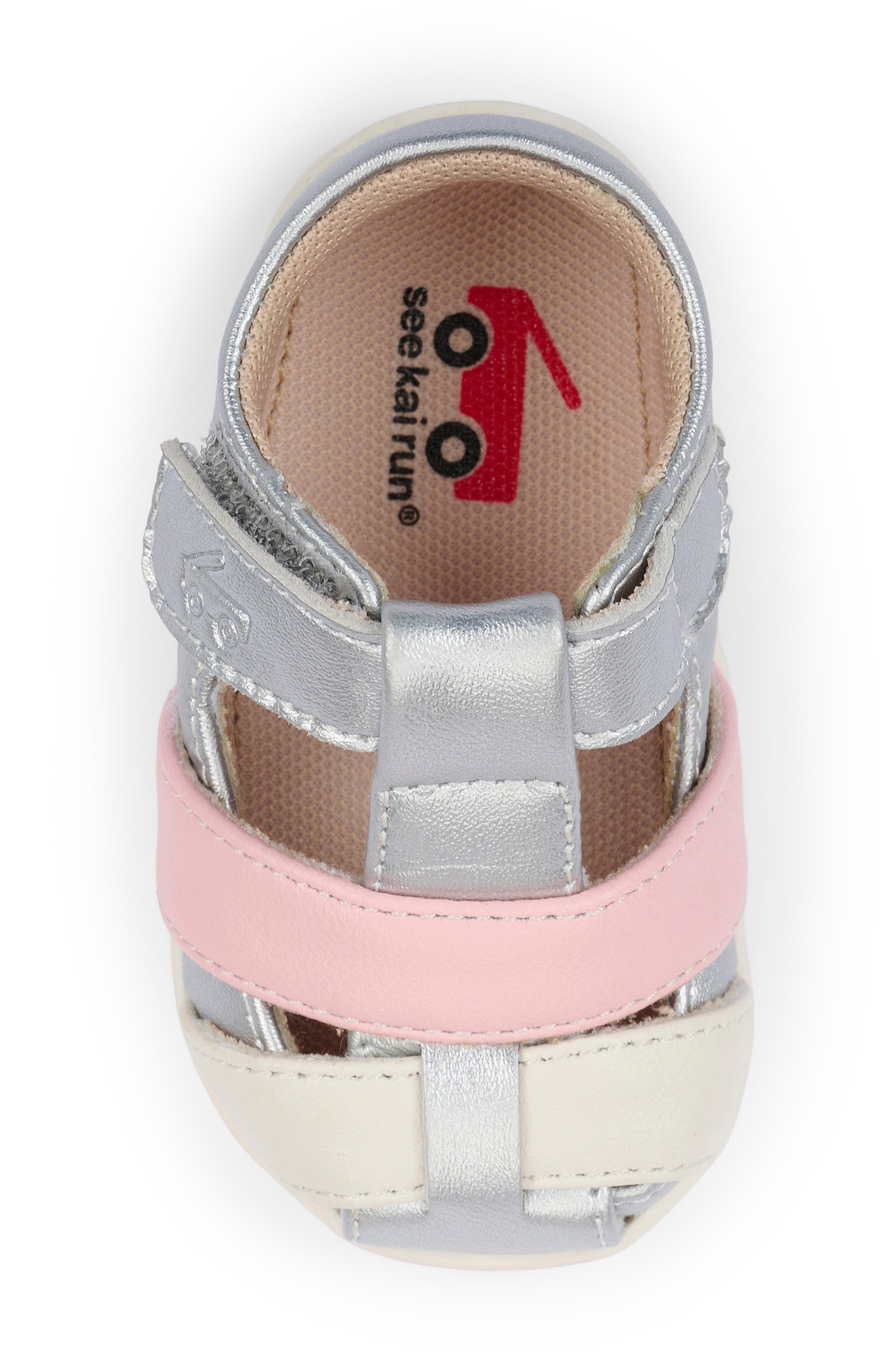 See Kai Run Brook III Sandal, Alternate, color, Silver