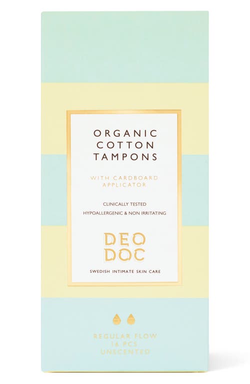 Deodoc Organic Cotton Tampons In No Color