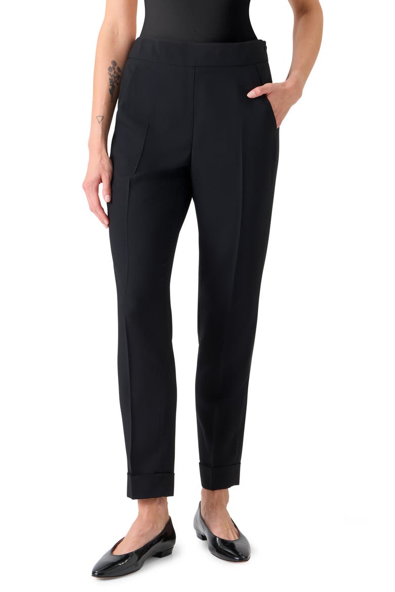 Chris Virgin Wool Blend Tapered Leg Pants, Main, color, BLACK