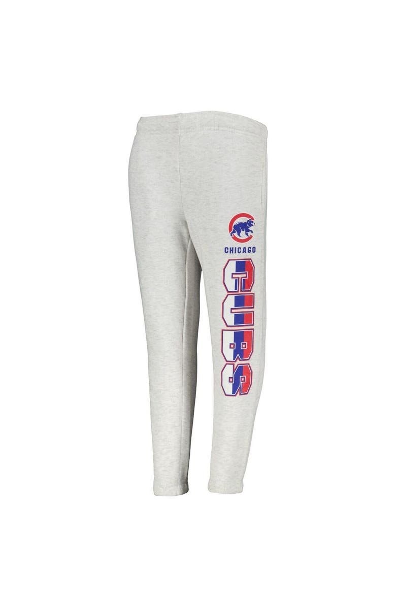 Outerstuff Youth Ash Chicago Cubs Game Time Fleece Pants, Alternate, color, Ash