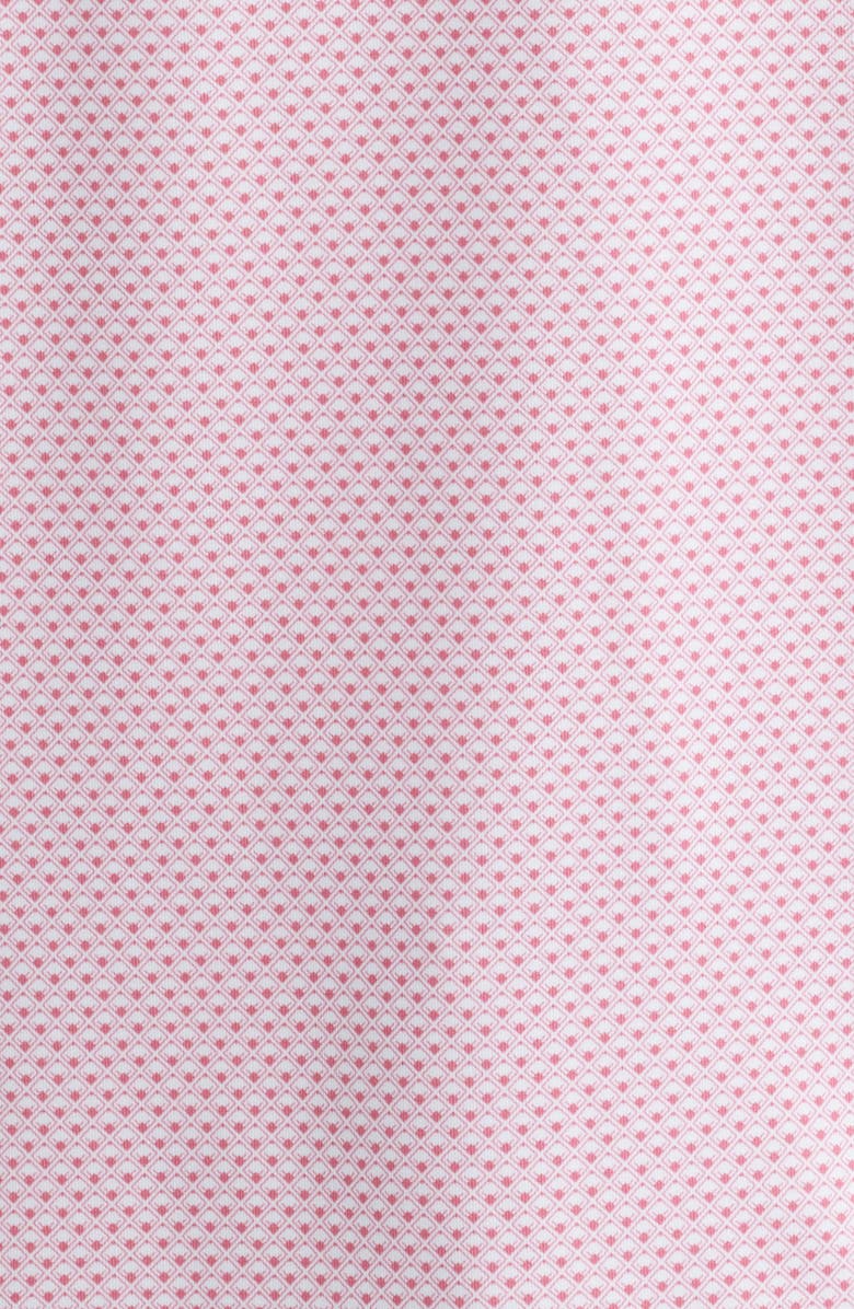 Peter Millar Medina Microprint Performance Jersey Polo, Alternate, color, Chili Red