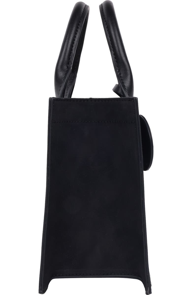True Religion Top Handle Box Tote Bag, Alternate, color, Black
