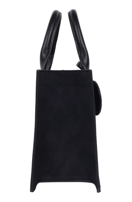 True Religion Top Handle Box Tote Bag In Black