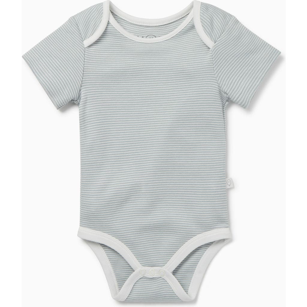Mori Kids' Short Sleeve Bodysuit In Green