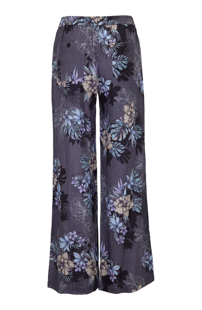 Lords of Harlech Exotic Floral Lillian Womens Wide-leg Pant, Alternate, color, Exotic Floral Black