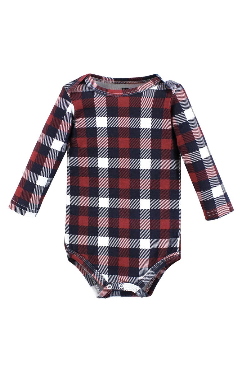 Hudson Baby Cotton Long-Sleeve Bodysuits 5-Pack, Alternate, color, Moosing Around