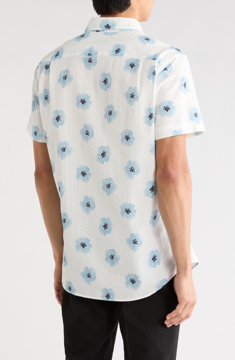 Rodd & Gunn Chaldford Short Sleeve Cotton Button-Up Shirt, Alternate, color, Ocean