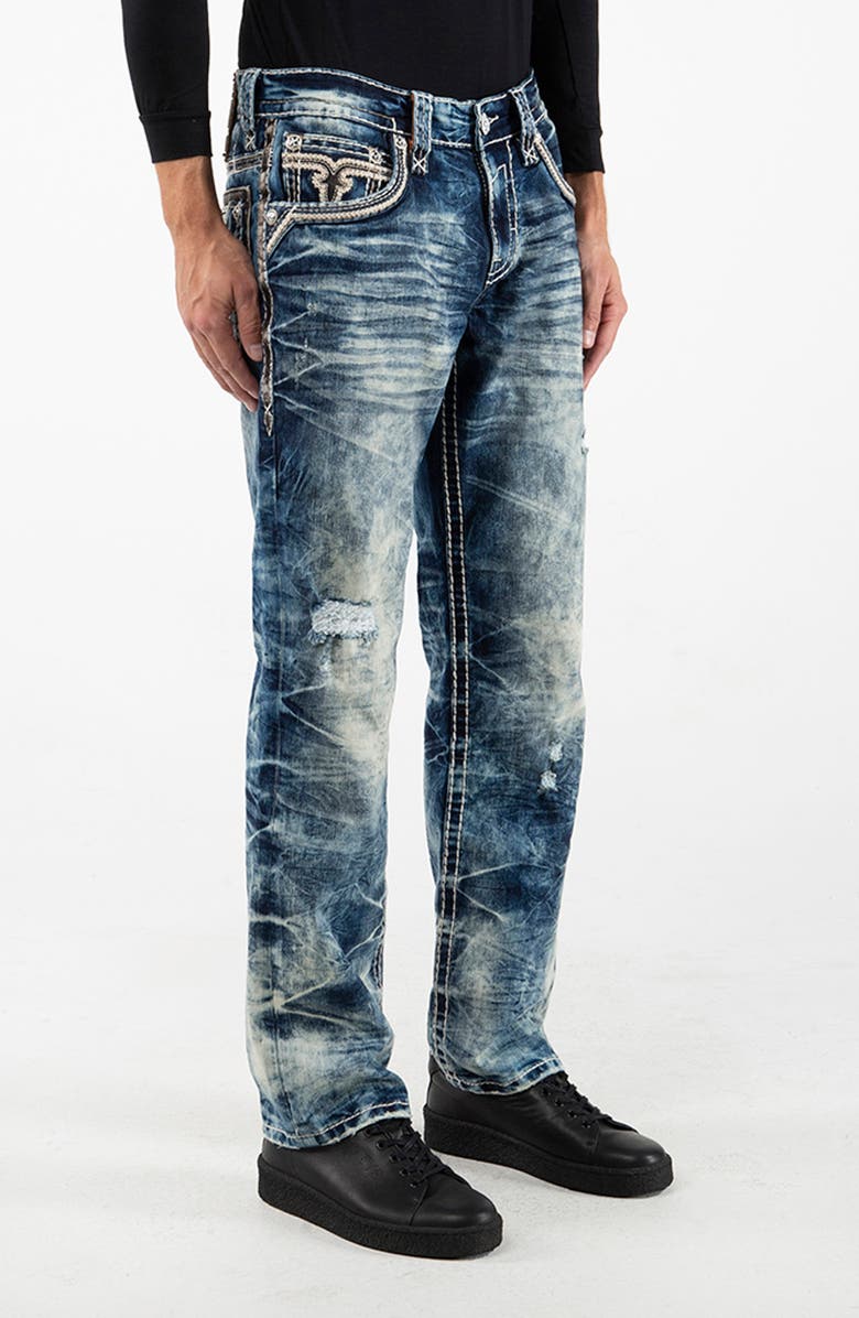Rock Revival Straight Leg Jeans, Alternate, color, 