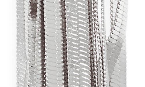 Nordstrom Rack Snake Chain Tassel Pendant Necklace In Silver