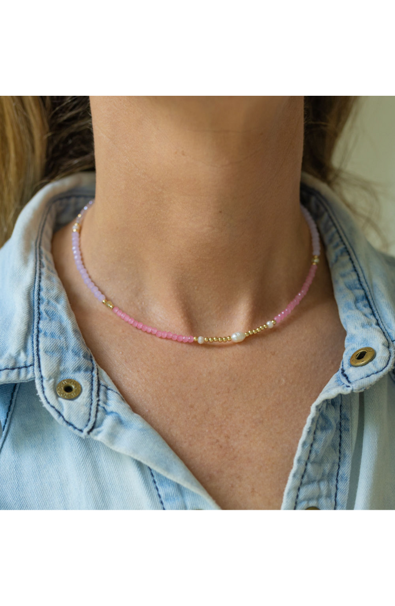 Erin McDermott Jewelry Pink Watermelon Necklace, Alternate, color, Pink