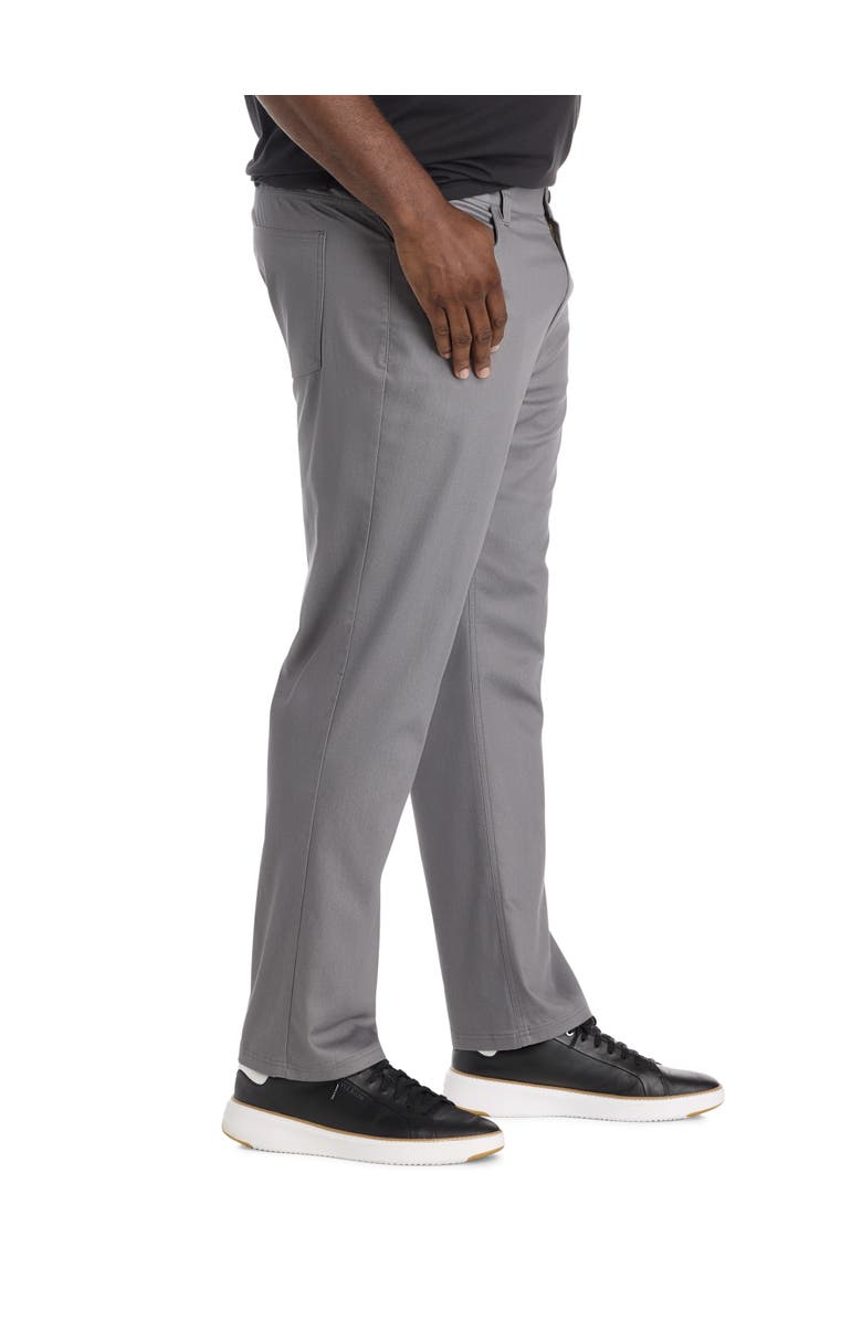 Oak Hill by DXL Big & Tall Straight Fit 5-Pocket Tech Pants, Alternate, color, Grey Heather