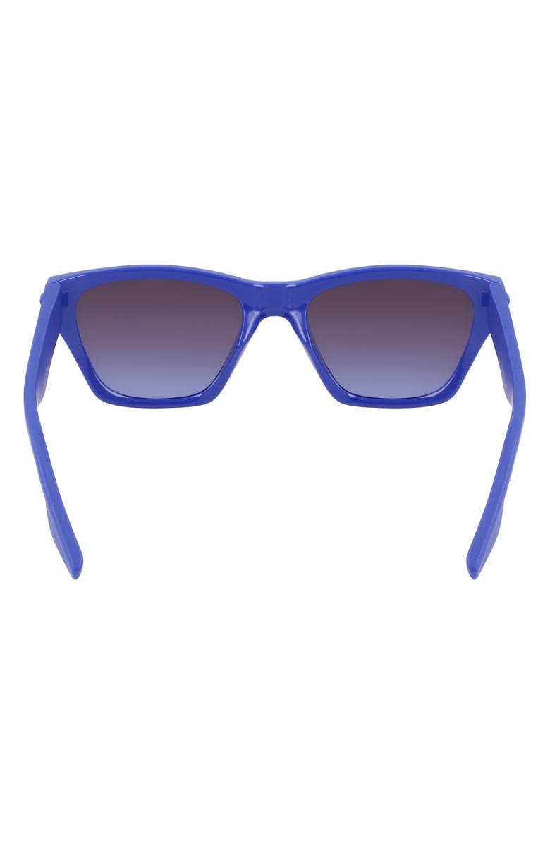 Converse Recraft 54mm Gradient Cat Eye Sunglasses, Alternate, color, Converse Blue