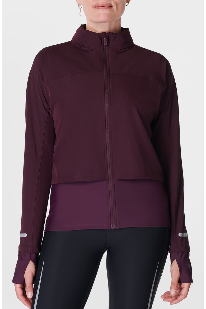 Fast Track Running Jacket, Main, color, MIDNIGHT CHERRY PURPLE