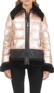 GORSKI Quilted Jacket with Genuine Shearling Trim