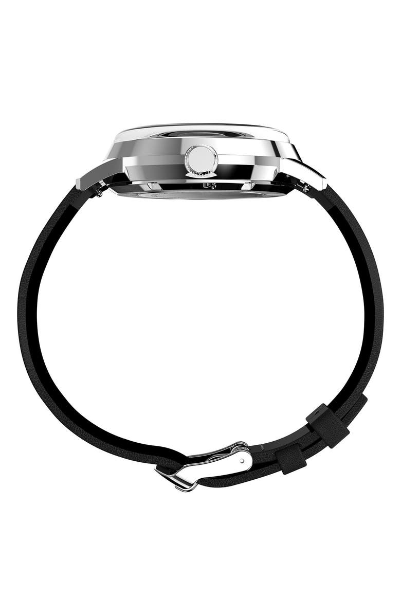 Timex<sup>®</sup> Marlin Automatic Leather Strap Watch, 40mm, Alternate, color,