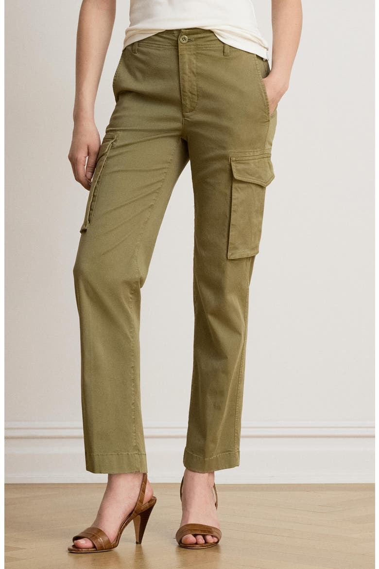 Crop Straight Leg Cargo Pants, Alternate, color, LIGHT AGAVE GREEN