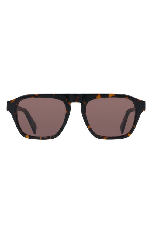 Paul Smith 54mm Modified Rectangular Sunglasses In Havana Multistripes