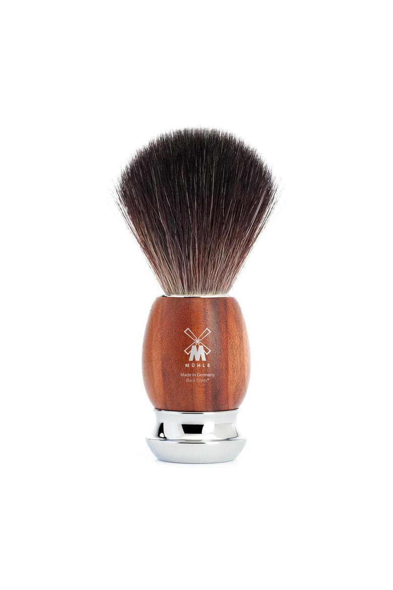 Vivo Plumwood Black Fiber Shaving Brush, Main, color, Plumwood