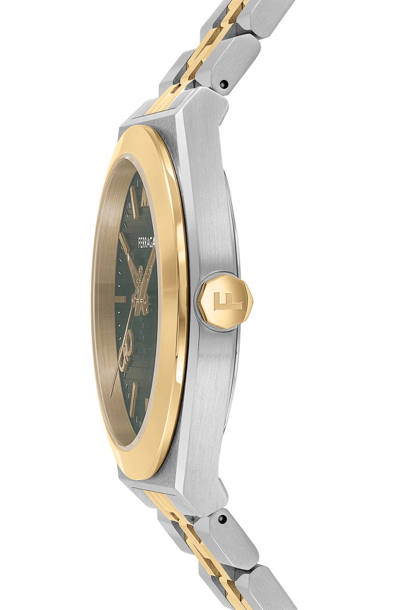 FERRAGAMO Vega Bracelet Watch, 40mm, Alternate, color, Two Tone
