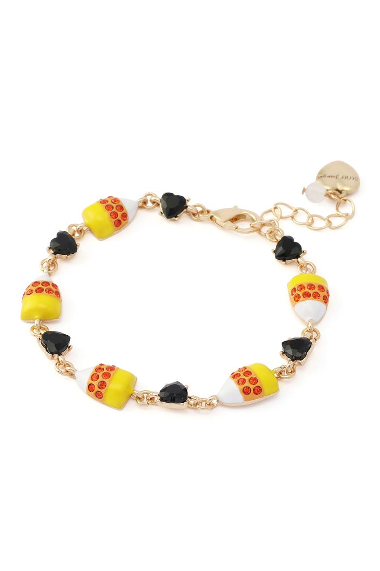 Candy Corn Charm Bracelet, Alternate, color, ORANGE