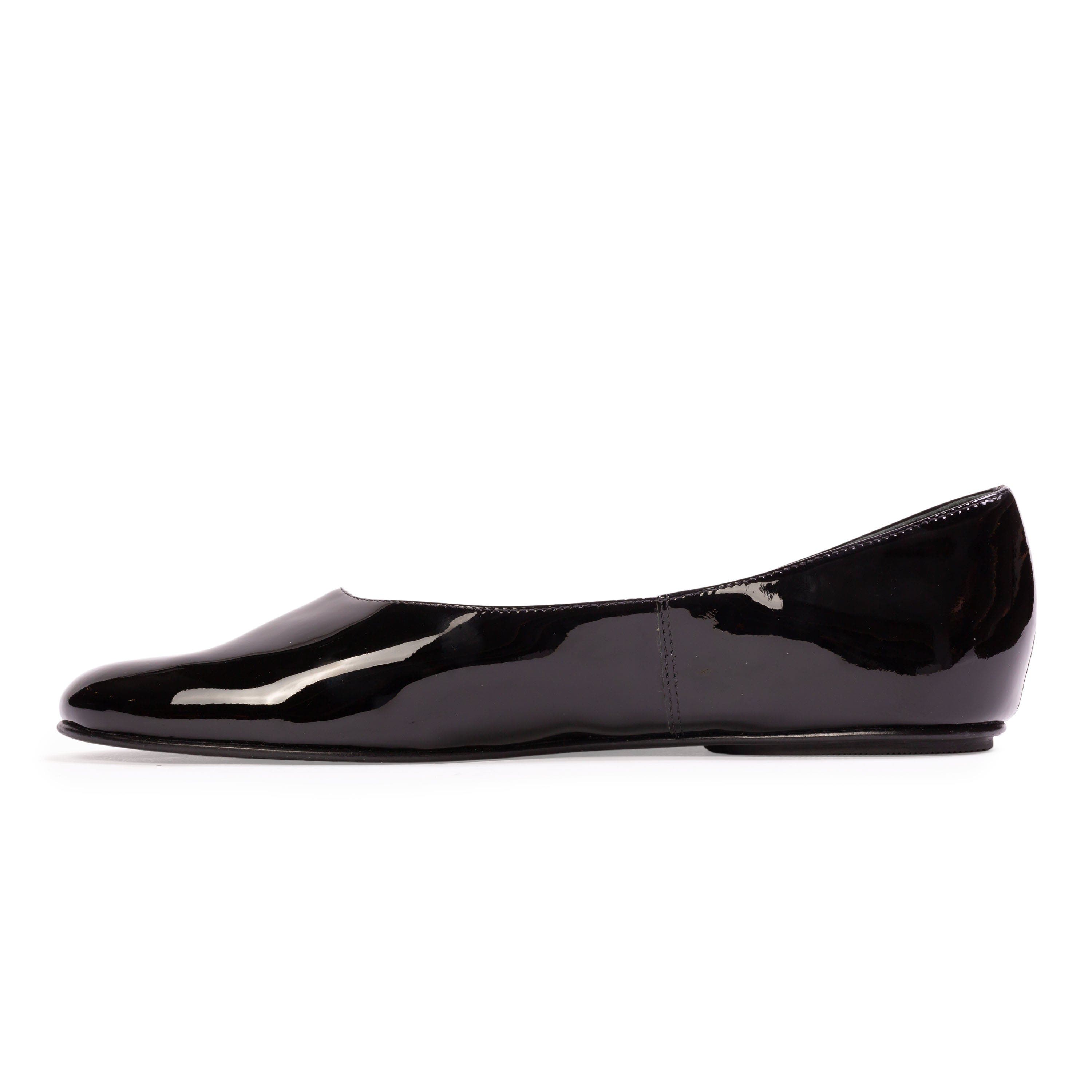 BLACK SUEDE STUDIO Ezra Ballet Flat, Alternate, color, Black Patent