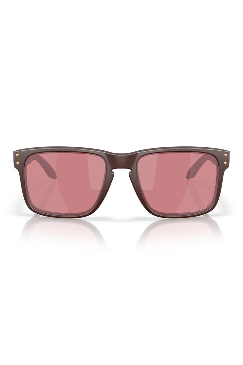 Holbrook 56mm Prizm™ Rectangular Sunglasses, Main, color, BLACK