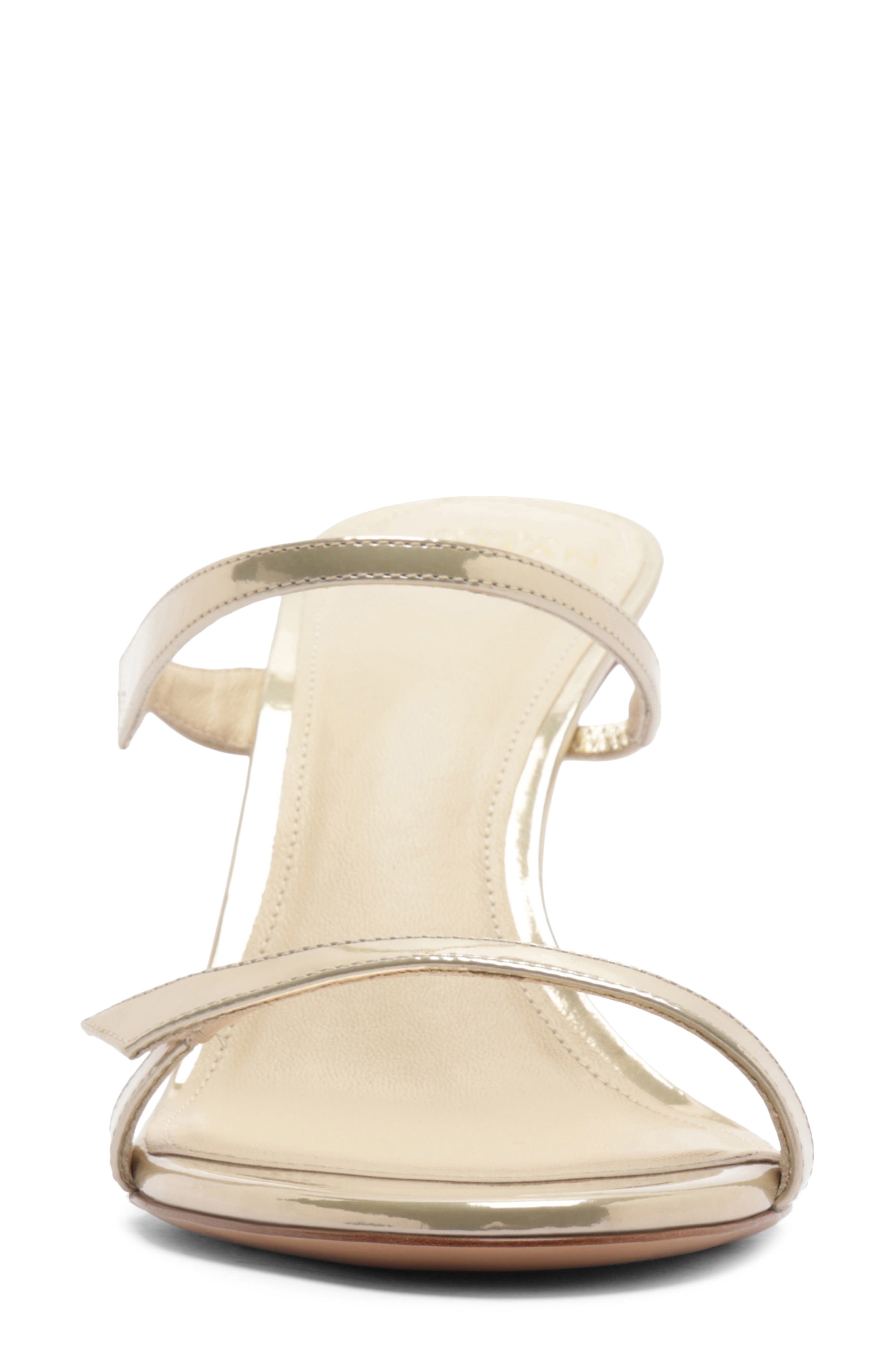Alexandre Birman Tita Metallic Sandal, Alternate, color, Gold