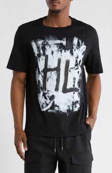 Helmut Lang Scribble Cotton Graphic T-Shirt