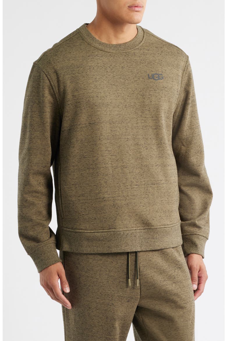 Nyles Relaxed Sweatshirt, Main, color, BURNT OLIVE HEATHER