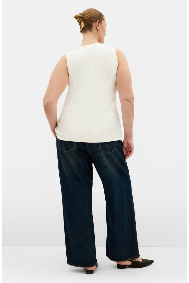 Abbie Square Neck Vest, Alternate, color, IVORY