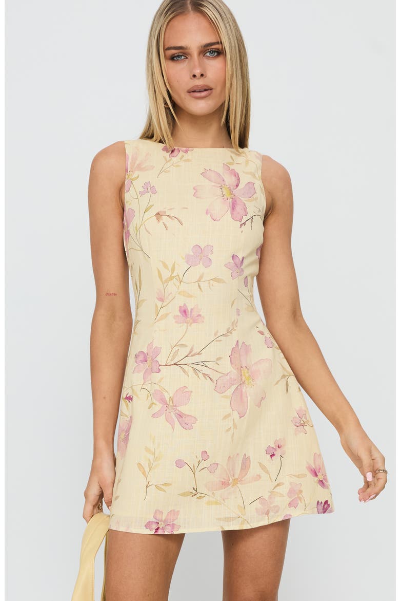 Alfalfa Floral Minidress, Alternate, color, CREAM FLORAL