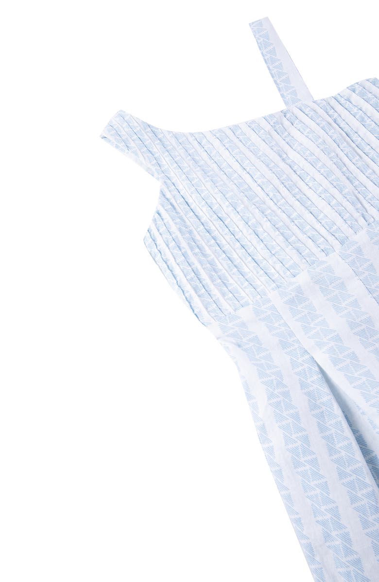 Habitual Kids' Stripe Wide Leg Linen Blend Jumpsuit, Alternate, color,