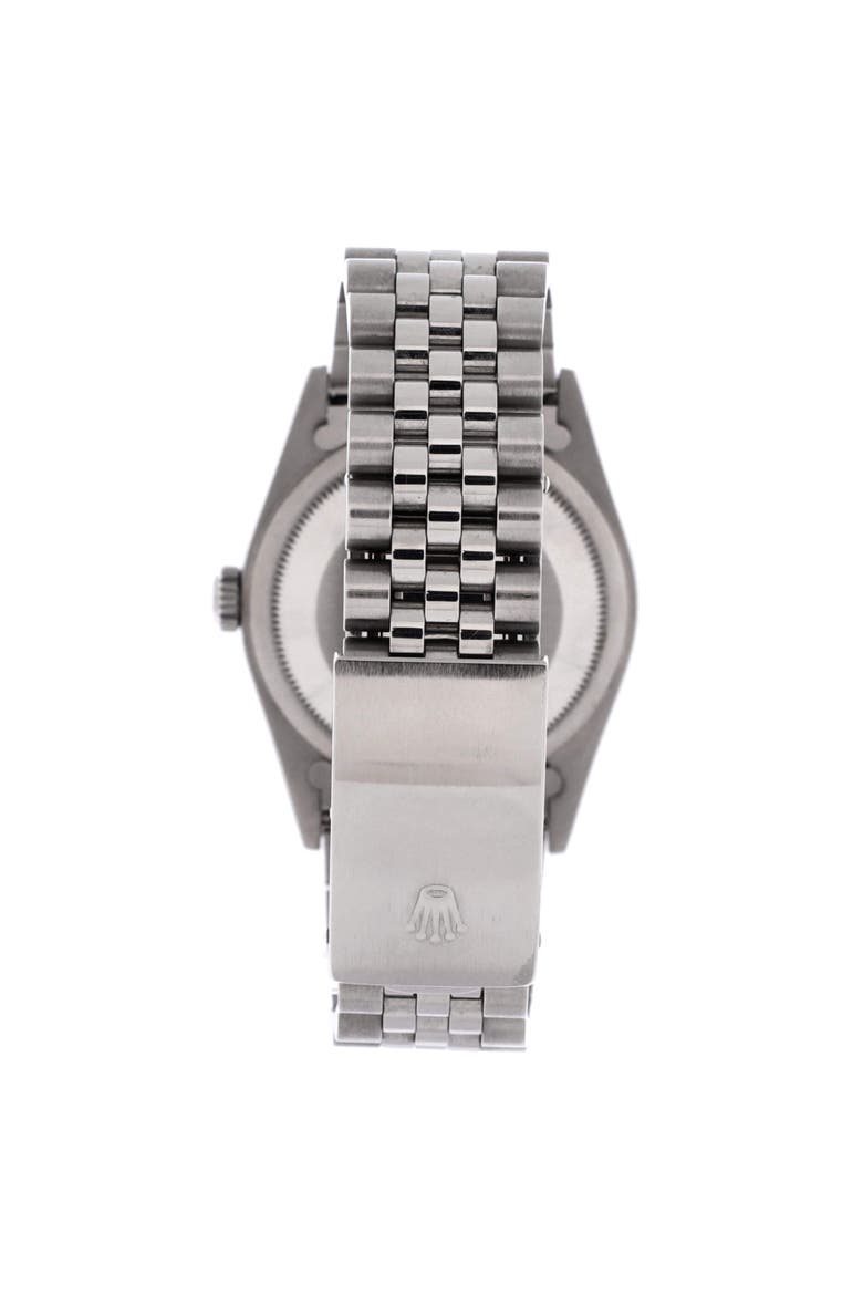 Oyster Perpetual Datejust Automatic Watch Stainless Steel and White Gold with Diamond Markers 36, Alternate, color, Metallic Silver