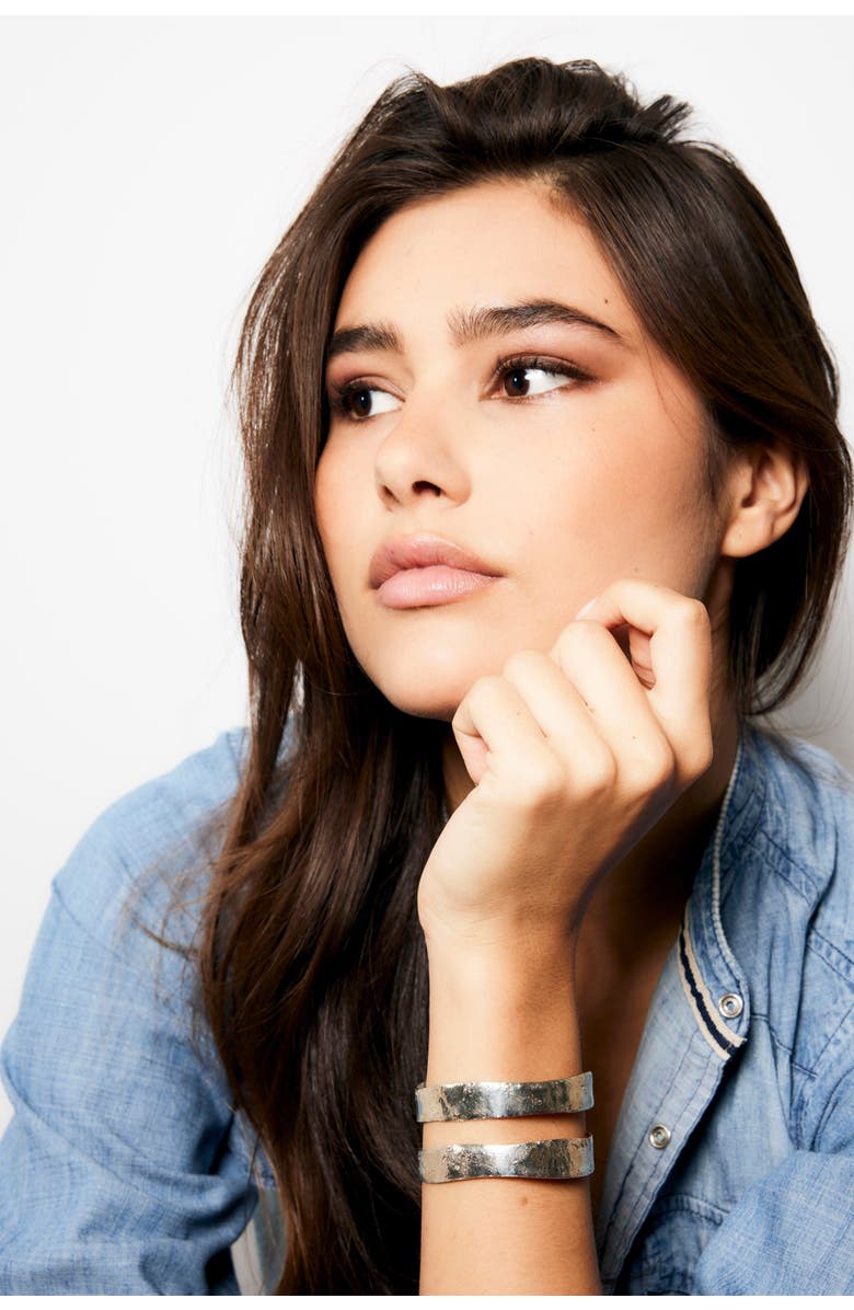 SYLVIA TOLEDANO Bianca CUFF, Alternate, color, Silver