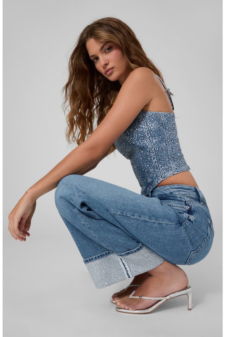 Rey Wide Leg Jeans, Alternate, color, FRS3-TURQU