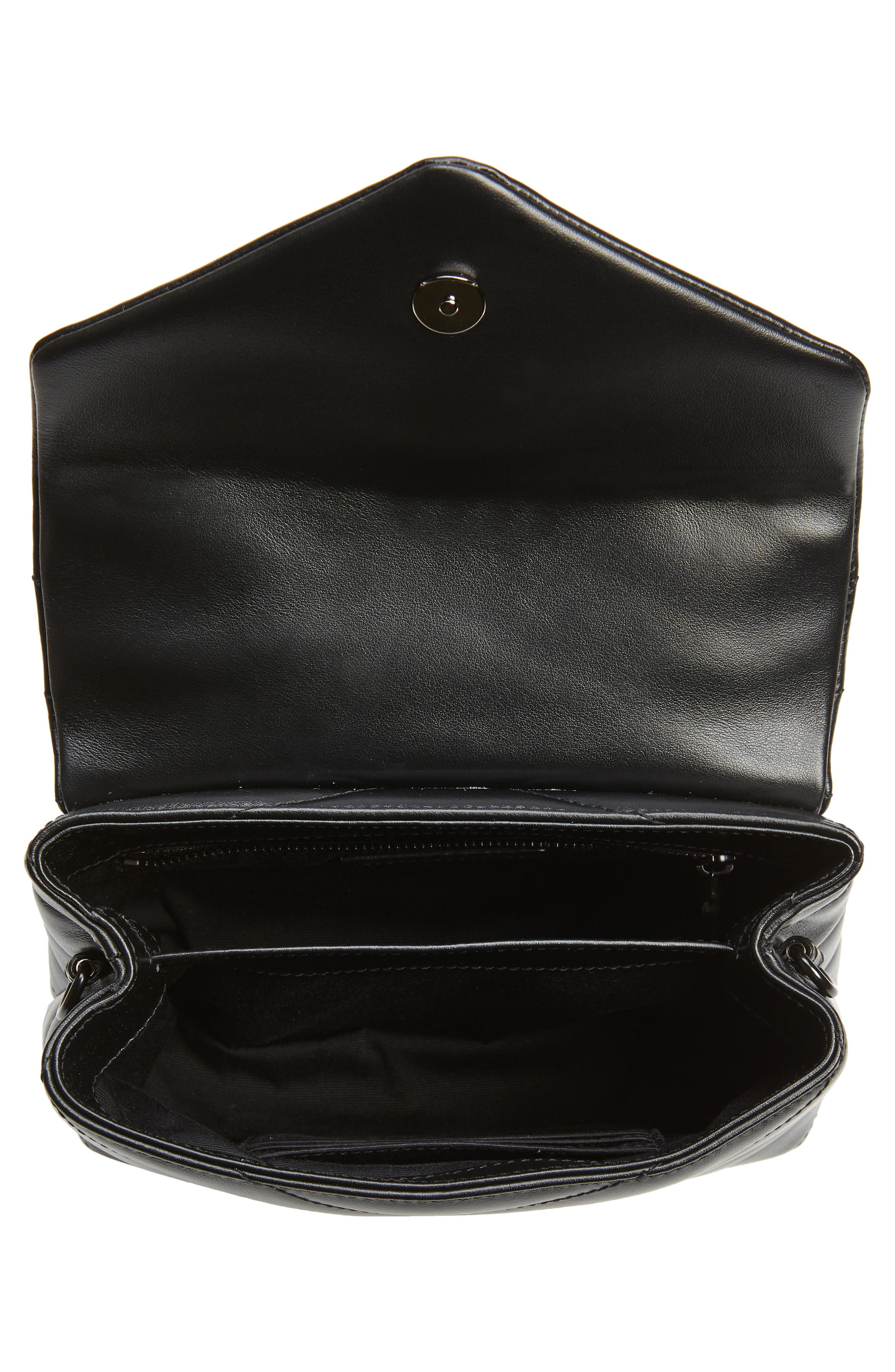 Saint Laurent Toy Loulou Leather Crossbody Bag, Alternate, color, 