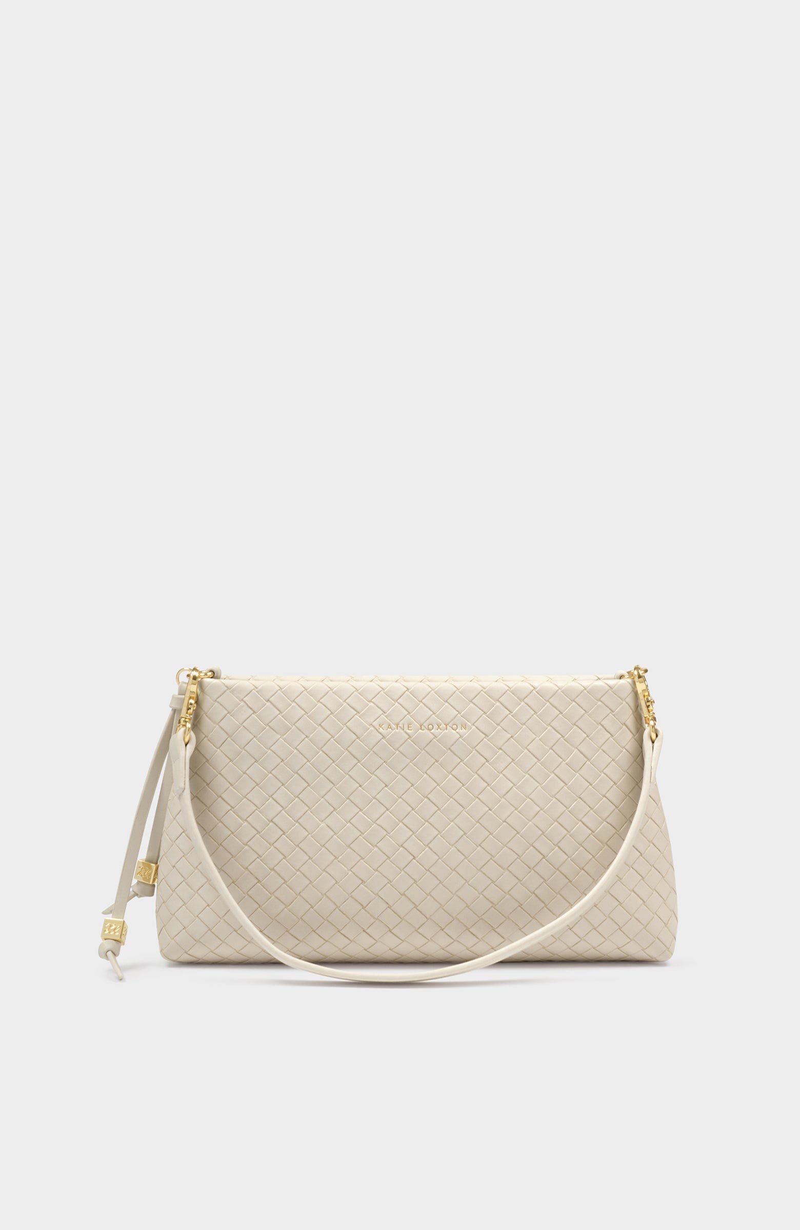 Katie Loxton Nova Small Shoulder Bag, Alternate, color, Oyster Woven