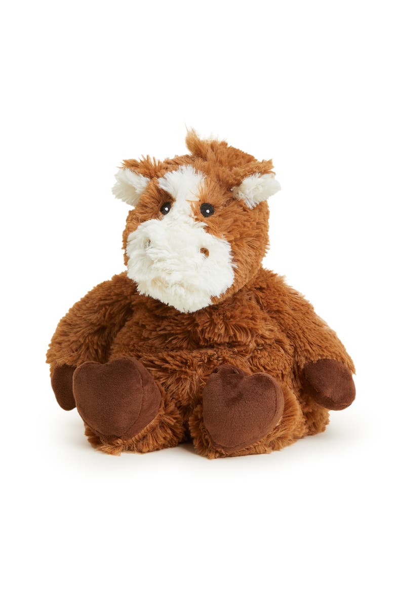 Warmies Horse Plush Toy, Main, color, Dark Brown