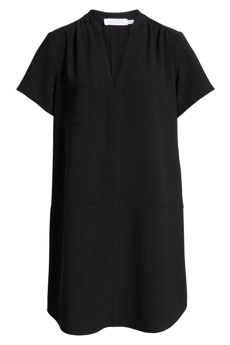 Hailey Crepe Dress, Alternate, color, NEW BLACK