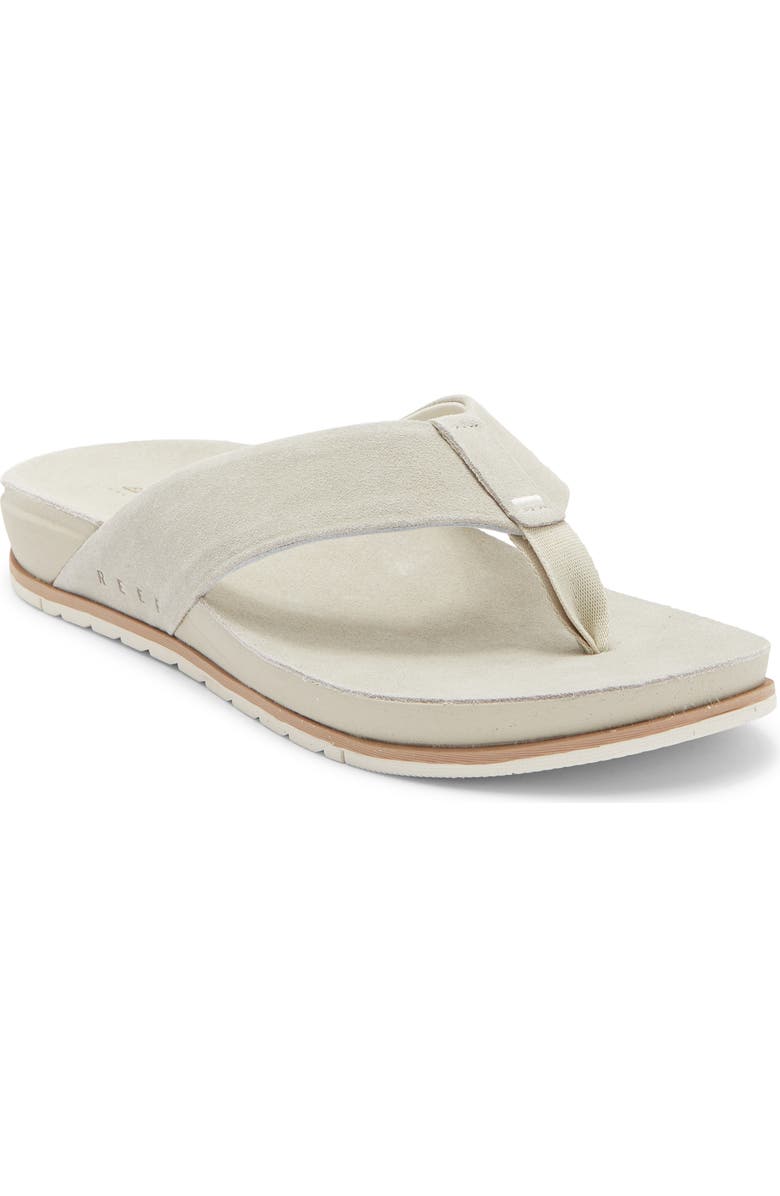 Reef Ojai Suede Flip Flop, Main, color, Oatmeal